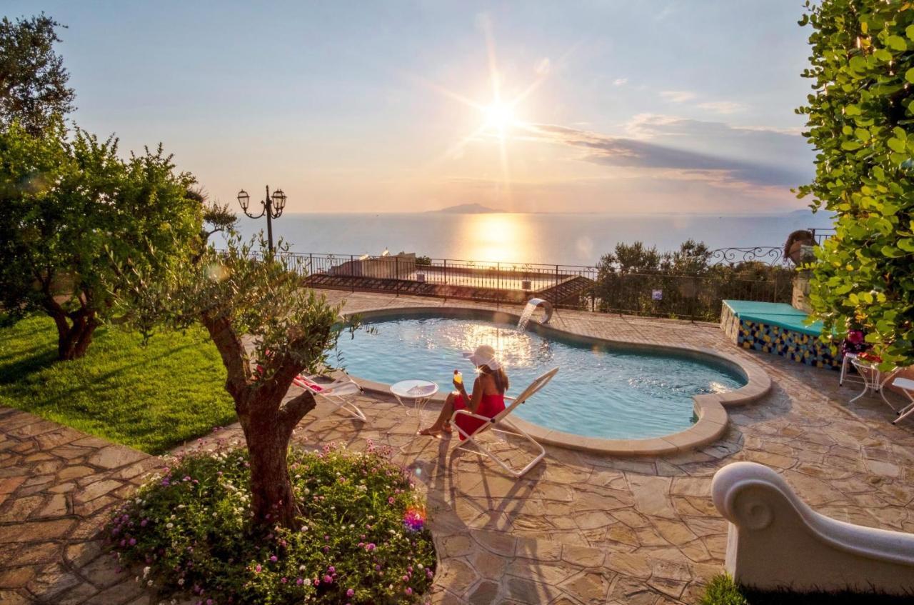 Villa Marika - Private Heated Pool Massa Lubrense Bagian luar foto