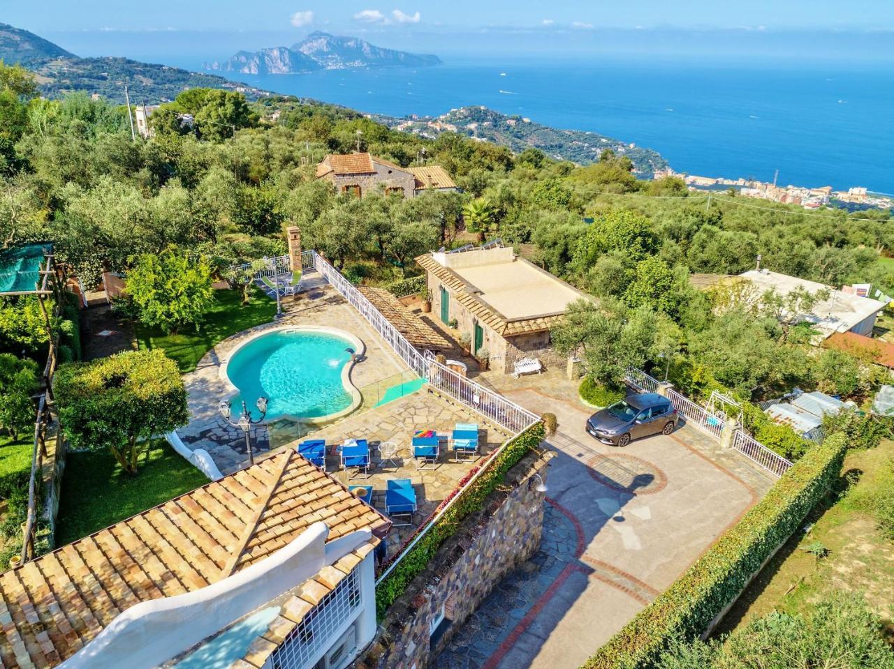 Villa Marika - Private Heated Pool Massa Lubrense Bagian luar foto