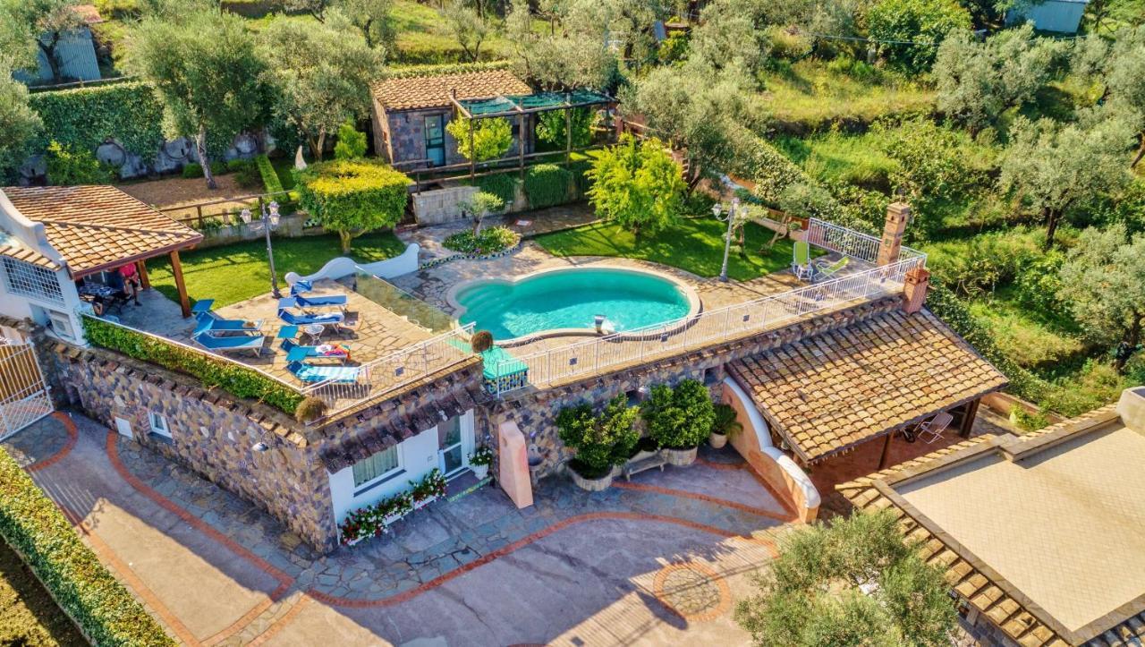 Villa Marika - Private Heated Pool Massa Lubrense Bagian luar foto